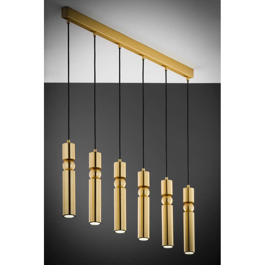 Jupiter 2011 - Candeeiro suspenso ALAS 6xGU10/10W/230V dourado