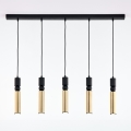 Jupiter 2012 - Candeeiro suspenso ALAS 5xGU10/10W/230V preto/dourado
