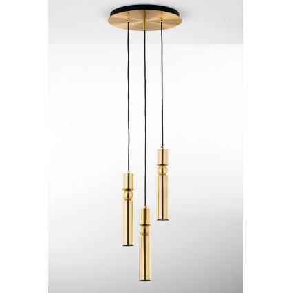 Jupiter 2019 - Candeeiro suspenso ALAS 3xGU10/10W/230V dourado
