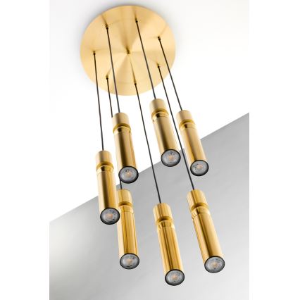 Jupiter 2021 - Candeeiro suspenso ALAS 7xGU10/10W/230V dourado