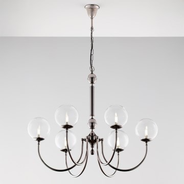 Jupiter 2022 - Candeeiro suspenso BRILLANTE 6xG9/10W/230V cromado brilhante