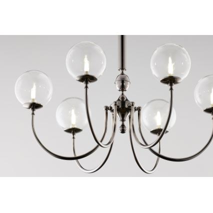 Jupiter 2022 - Candeeiro suspenso BRILLANTE 6xG9/10W/230V cromado brilhante