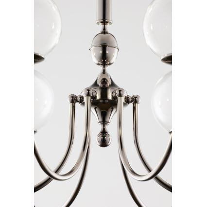 Jupiter 2022 - Candeeiro suspenso BRILLANTE 6xG9/10W/230V cromado brilhante