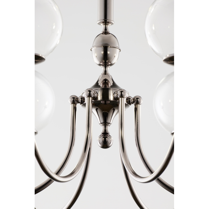 Jupiter 2022 - Candeeiro suspenso BRILLANTE 6xG9/10W/230V cromado brilhante