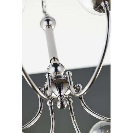 Jupiter 2022 - Candeeiro suspenso BRILLANTE 6xG9/10W/230V cromado brilhante