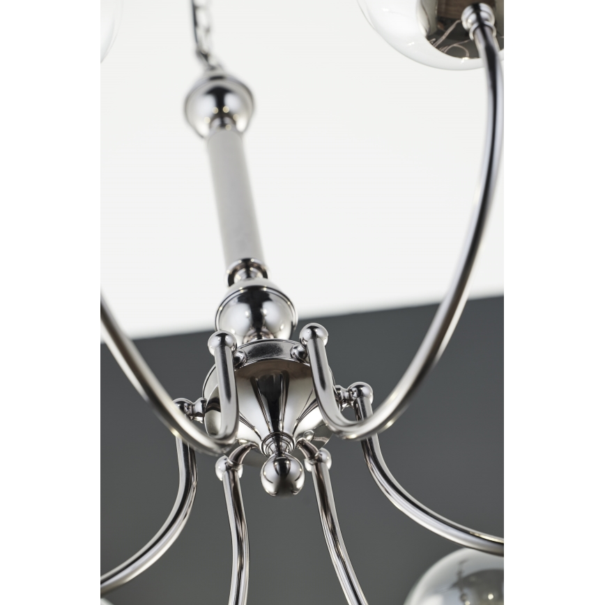 Jupiter 2022 - Candeeiro suspenso BRILLANTE 6xG9/10W/230V cromado brilhante