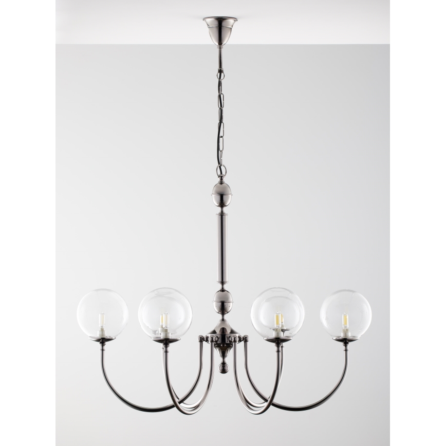 Jupiter 2022 - Candeeiro suspenso BRILLANTE 6xG9/10W/230V cromado brilhante