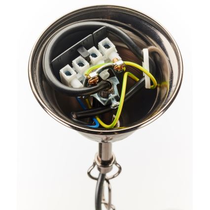 Jupiter 2022 - Candeeiro suspenso BRILLANTE 6xG9/10W/230V cromado brilhante