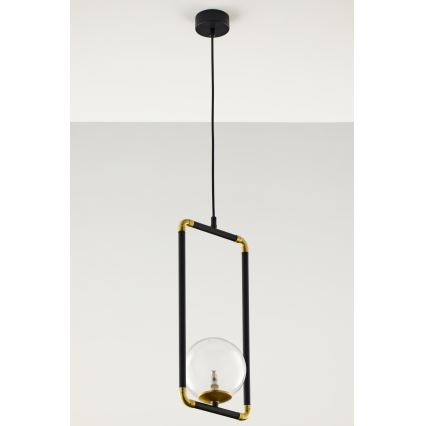 Jupiter 2023 - Candeeiro suspenso ZAFRA 1xG9/10W/230V preto/dourado/transparente