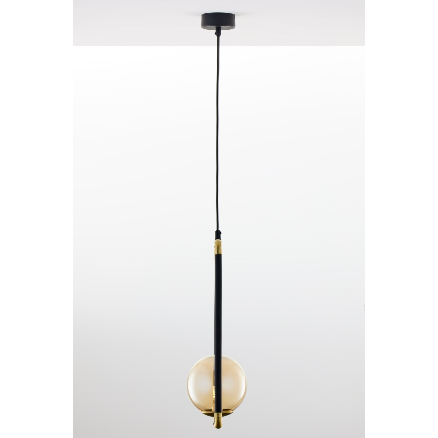 Jupiter 2024 - Candeeiro suspenso ZAFRA 1xG9/10W/230V preto/dourado/bege