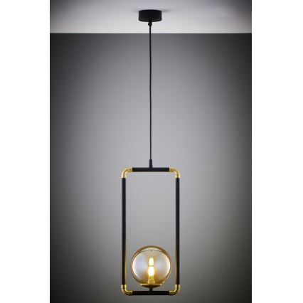 Jupiter 2024 - Candeeiro suspenso ZAFRA 1xG9/10W/230V preto/dourado/bege