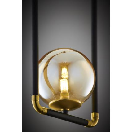 Jupiter 2024 - Candeeiro suspenso ZAFRA 1xG9/10W/230V preto/dourado/bege