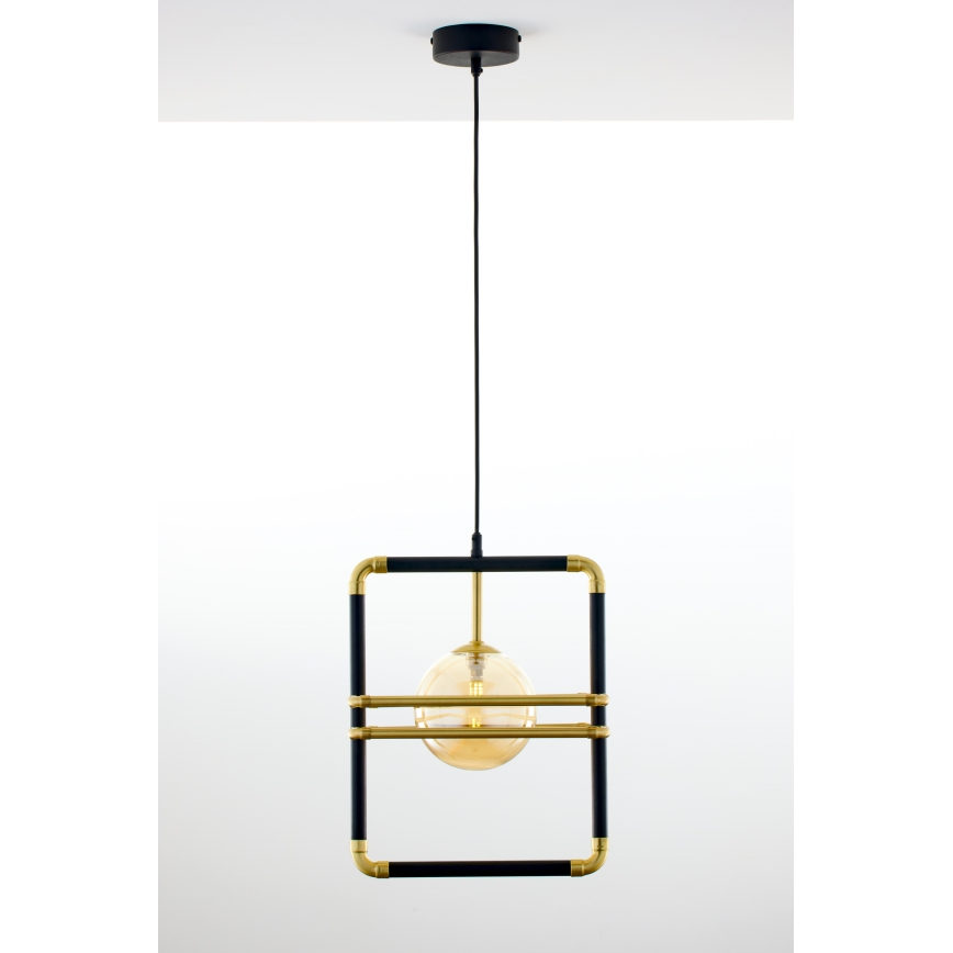 Jupiter 2025 - Candeeiro suspenso FIORI 1xG9/10W/230V preto/dourado/bege