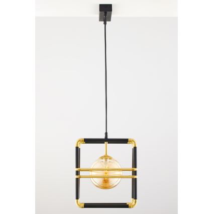 Jupiter 2026 - Candeeiro suspenso FIORI 2xG9/10W/230V preto/dourado/bege
