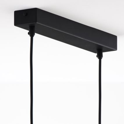 Jupiter 2026 - Candeeiro suspenso FIORI 2xG9/10W/230V preto/dourado/bege