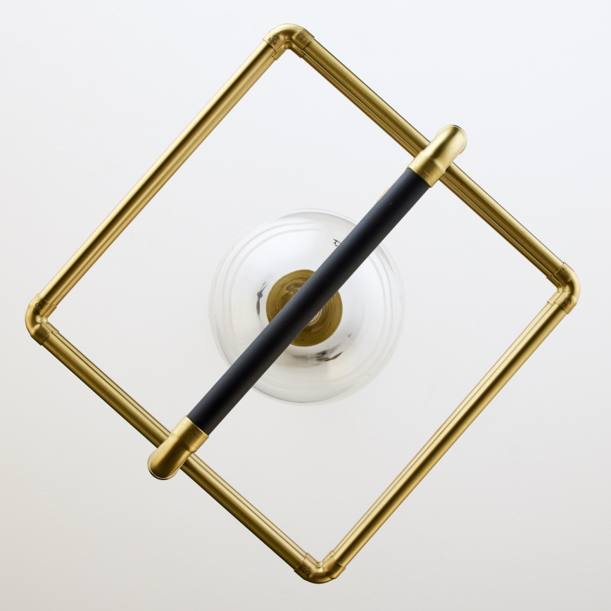 Jupiter 2028 - Candeeiro suspenso FIORI 1xG9/10W/230V preto/dourado/transparente