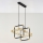 Jupiter 2029 - Candeeiro suspenso FIORI 2xG9/10W/230V preto/dourado/transparente
