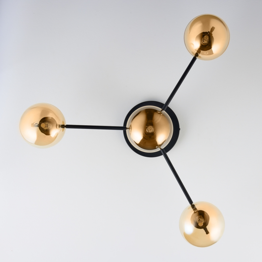 Jupiter 2031 - Candeeiro integrado FIGARO 4xG9/10W/230V preto/dourado/bege