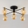 Jupiter 2032 - Candeeiro integrado FIGARO 5xG9/10W/230V preto/dourado/bege