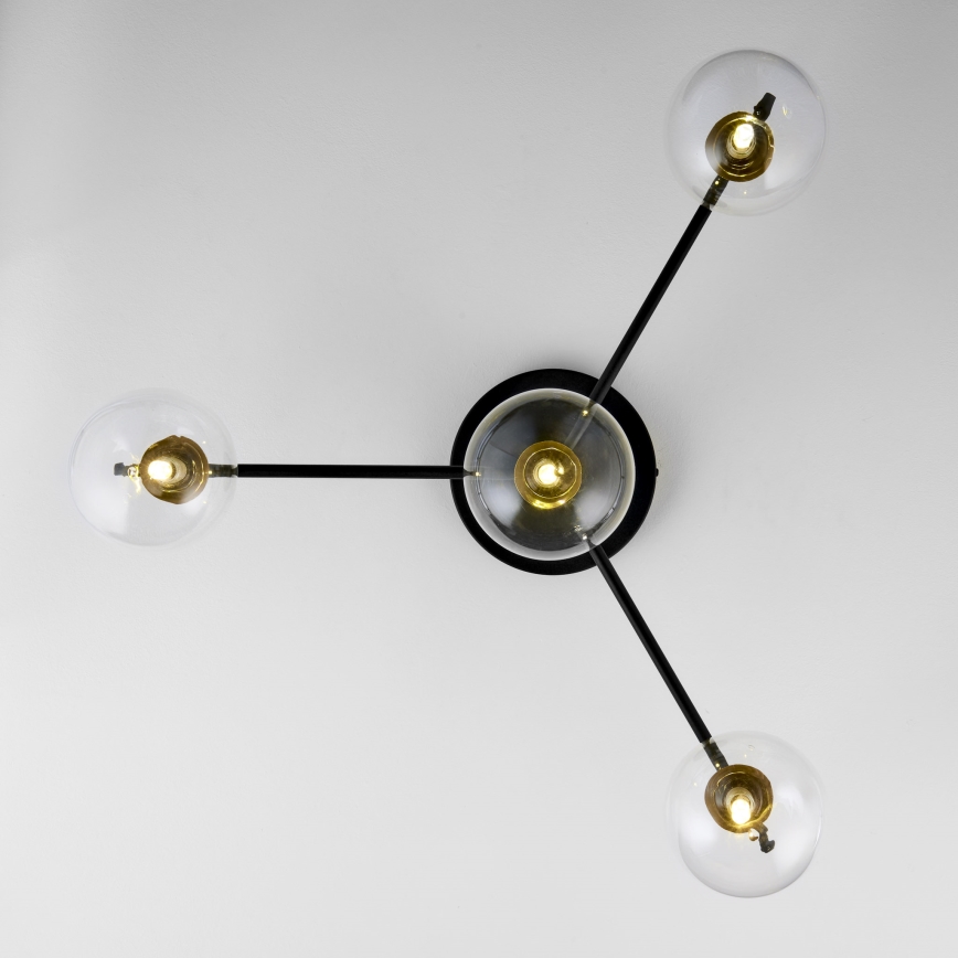 Jupiter 2034 - Candeeiro integrado FIGARO 4xG9/10W/230V preto/dourado/bege/transparente