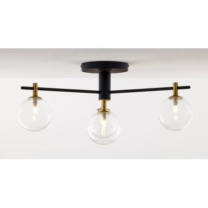 Jupiter 2034 - Candeeiro integrado FIGARO 4xG9/10W/230V preto/dourado/bege/transparente