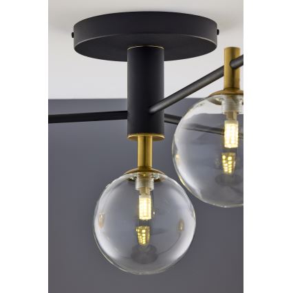 Jupiter 2034 - Candeeiro integrado FIGARO 4xG9/10W/230V preto/dourado/bege/transparente