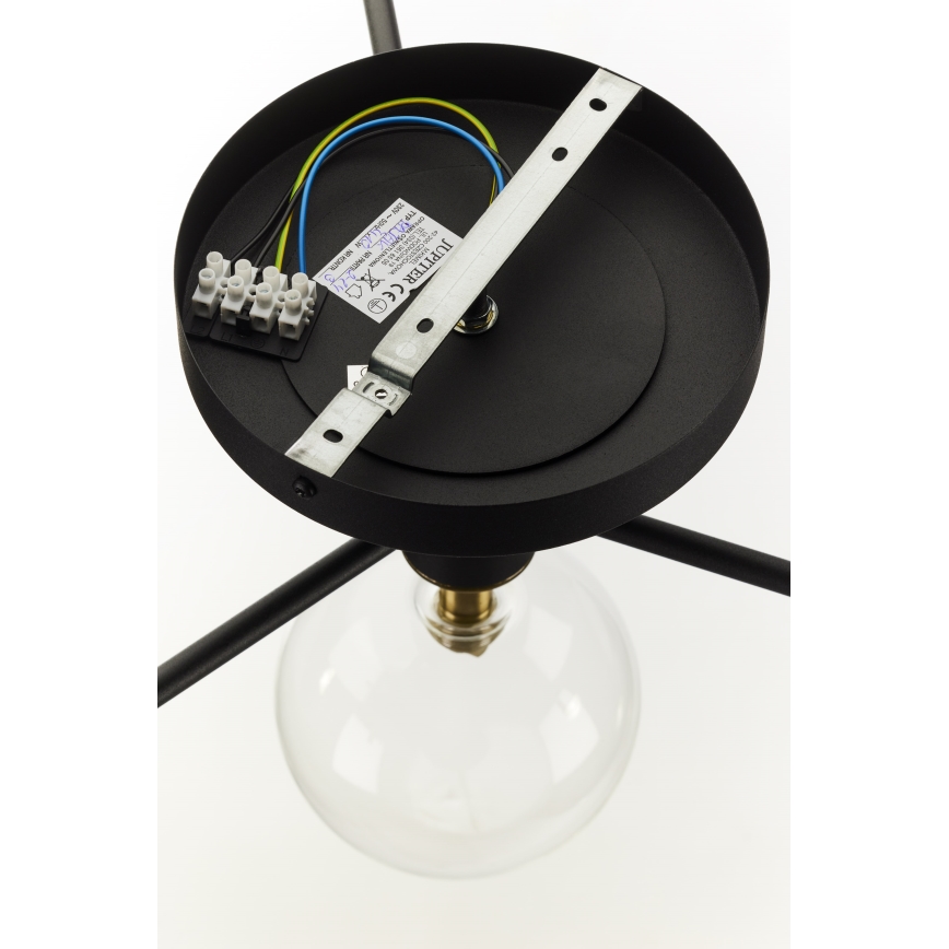 Jupiter 2034 - Candeeiro integrado FIGARO 4xG9/10W/230V preto/dourado/bege/transparente