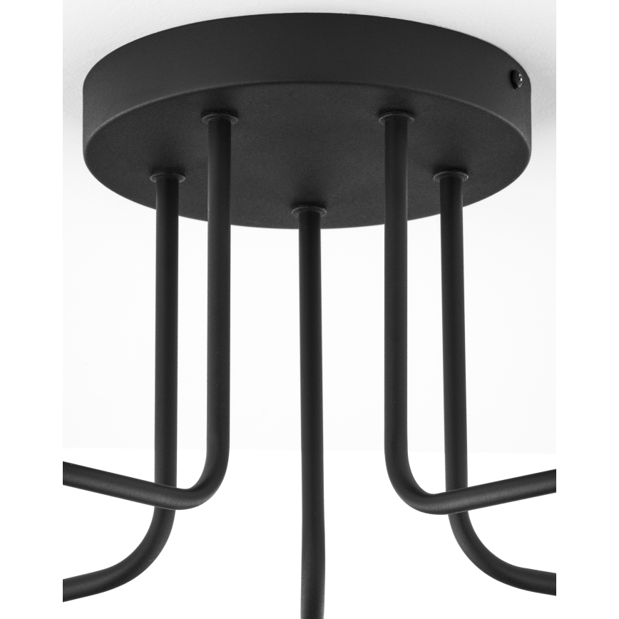 Jupiter 2040 - Candeeiro suspenso BURANO 5xG9/10W/230V preto/dourado/transparente