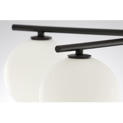 Jupiter 2049 - Lustre de tecto sobreposto PRATO 5xG9/14W/230V preto/branco