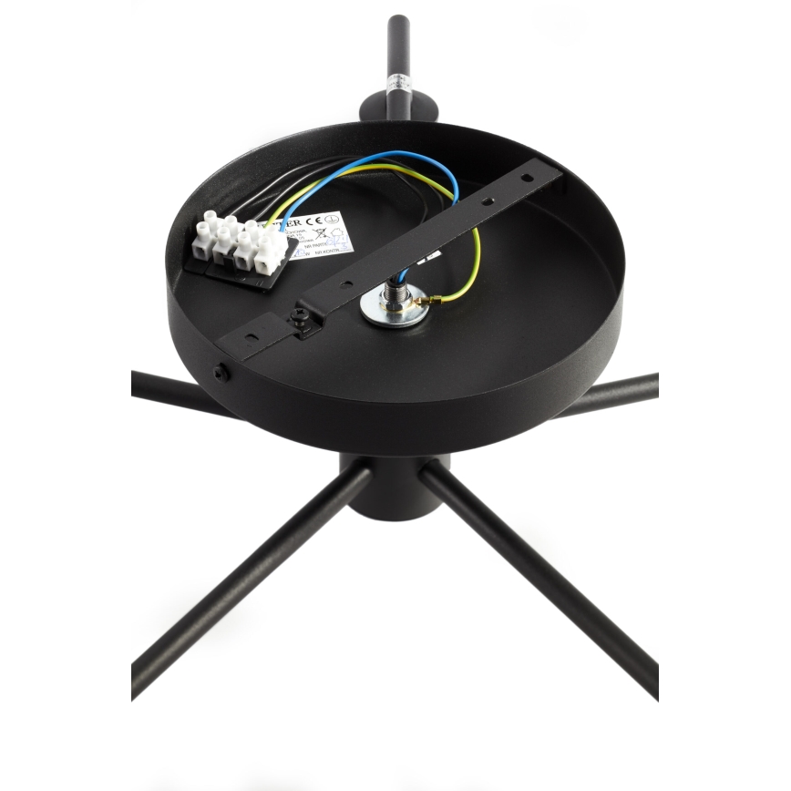 Jupiter 2049 - Lustre de tecto sobreposto PRATO 5xG9/14W/230V preto/branco