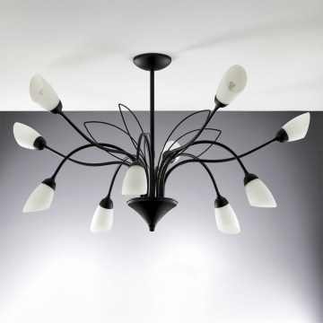 Jupiter 2056 - Lustre com haste GLORIOSA 10xG9/14W/230V preto