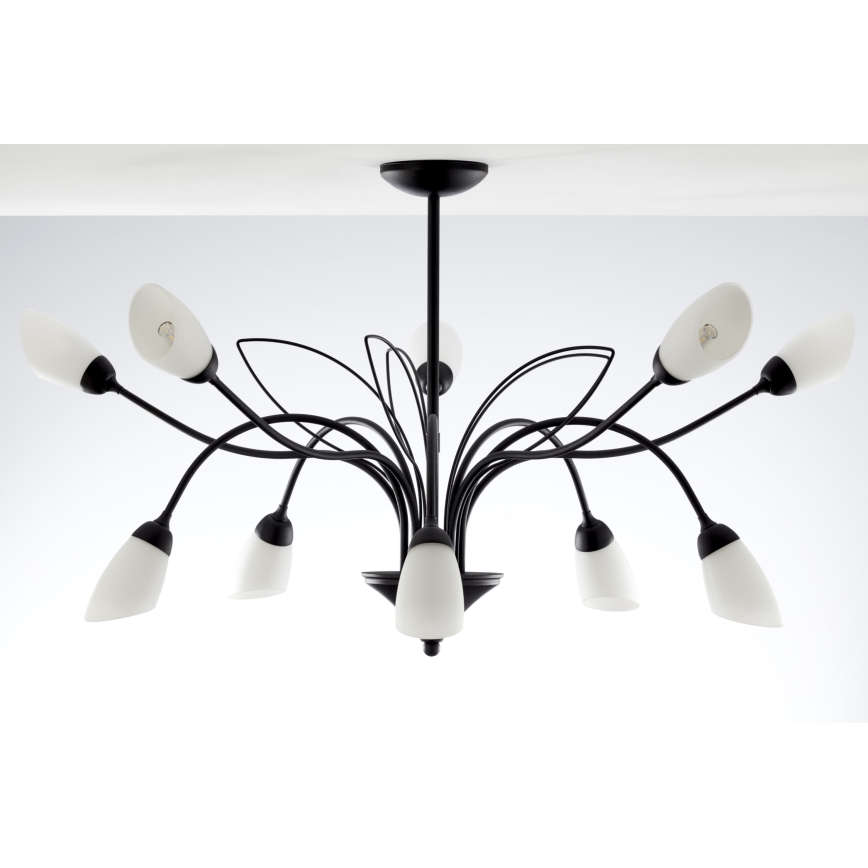 Jupiter 2056 - Lustre com haste GLORIOSA 10xG9/14W/230V preto
