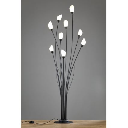 Jupiter 2058 - Candeeiro de pé GLORIOSA 9xG9/14W/230V preto