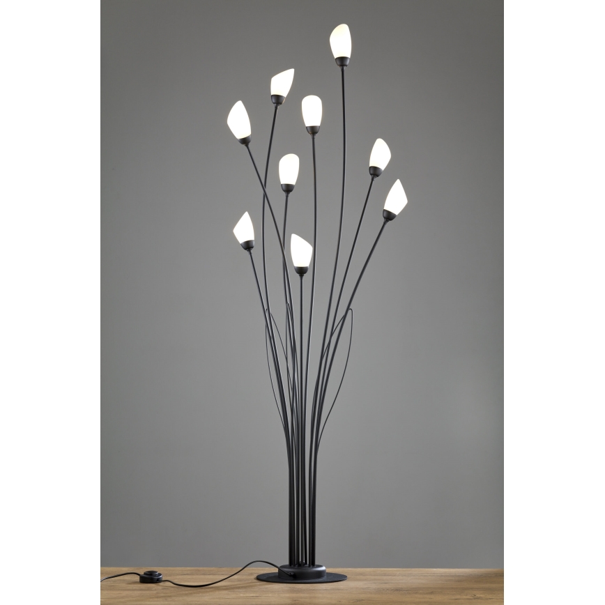 Jupiter 2058 - Candeeiro de pé GLORIOSA 9xG9/14W/230V preto