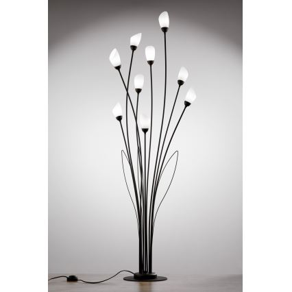 Jupiter 2058 - Candeeiro de pé GLORIOSA 9xG9/14W/230V preto