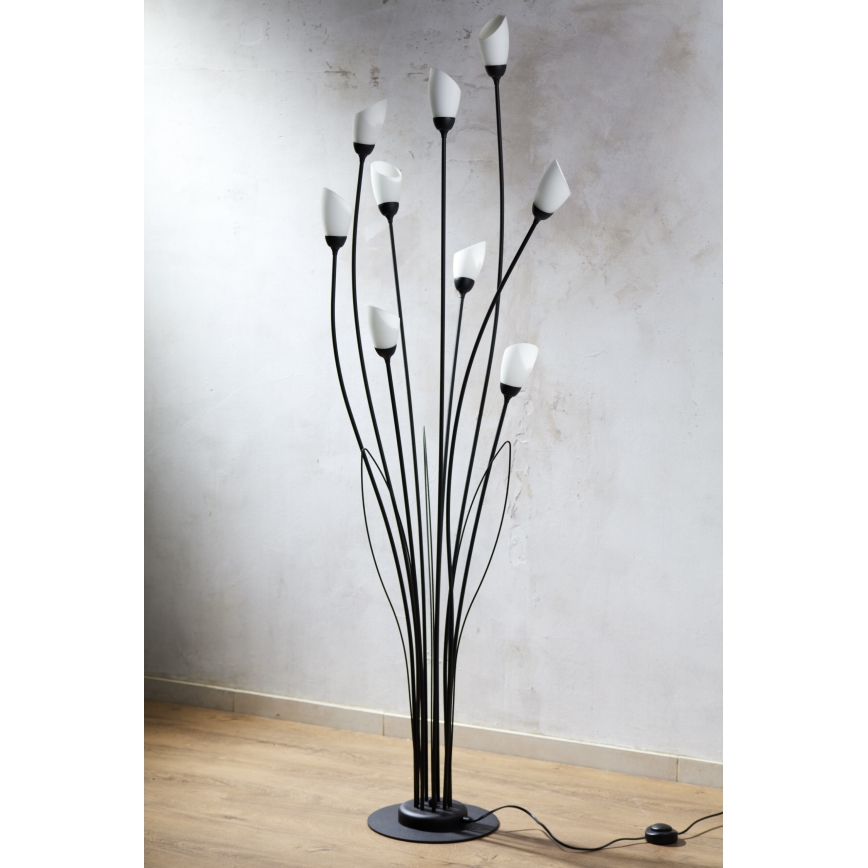 Jupiter 2058 - Candeeiro de pé GLORIOSA 9xG9/14W/230V preto