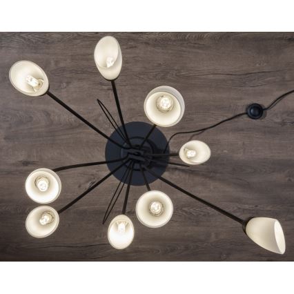 Jupiter 2058 - Candeeiro de pé GLORIOSA 9xG9/14W/230V preto