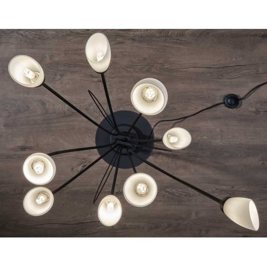 Jupiter 2058 - Candeeiro de pé GLORIOSA 9xG9/14W/230V preto