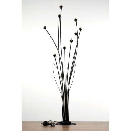 Jupiter 2058 - Candeeiro de pé GLORIOSA 9xG9/14W/230V preto