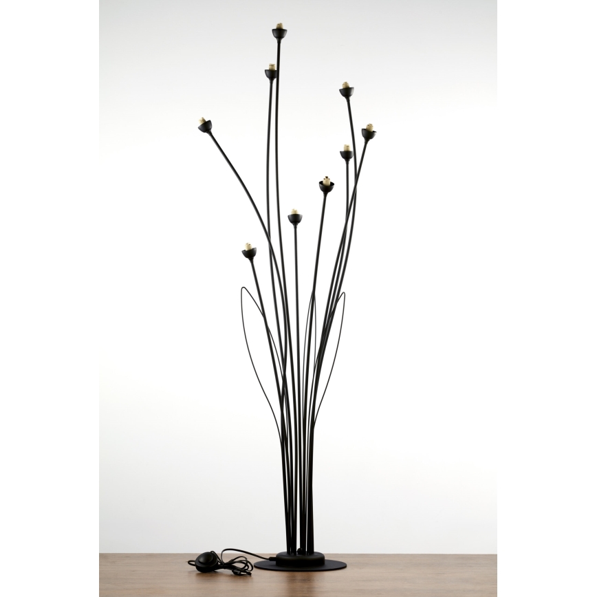 Jupiter 2058 - Candeeiro de pé GLORIOSA 9xG9/14W/230V preto