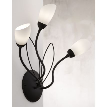 Jupiter 2059 - Candeeiro de parede GLORIOSA 3xG9/14W/230V preto