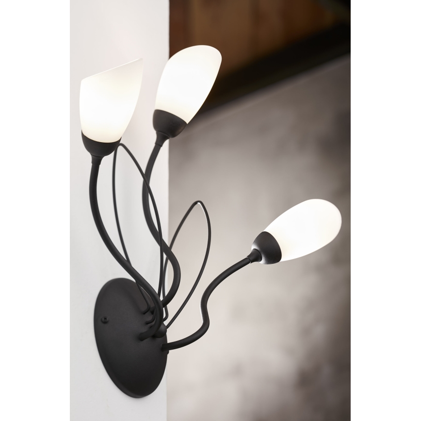 Jupiter 2059 - Candeeiro de parede GLORIOSA 3xG9/14W/230V preto
