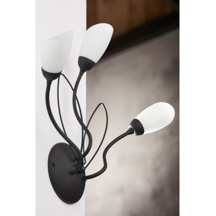 Jupiter 2059 - Candeeiro de parede GLORIOSA 3xG9/14W/230V preto