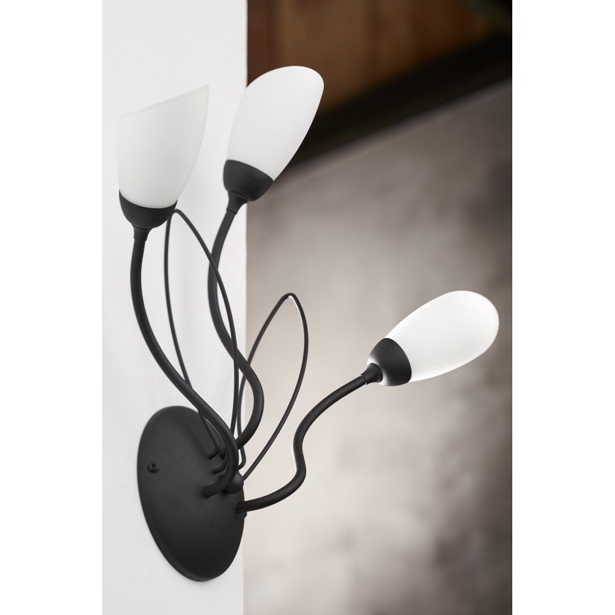 Jupiter 2059 - Candeeiro de parede GLORIOSA 3xG9/14W/230V preto
