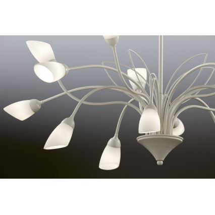 Jupiter 2062 - Lustre em corrente GLORIOSA 15xG9/14W/230V, cor creme