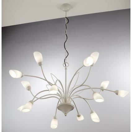 Jupiter 2062 - Lustre em corrente GLORIOSA 15xG9/14W/230V, cor creme