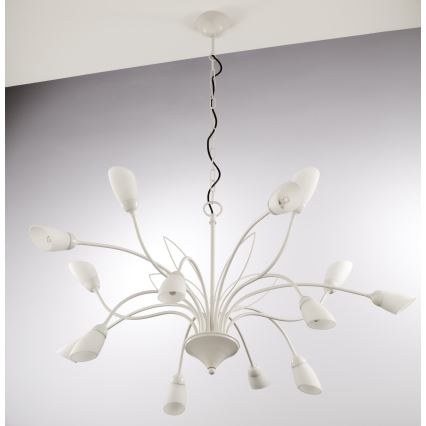 Jupiter 2062 - Lustre em corrente GLORIOSA 15xG9/14W/230V, cor creme