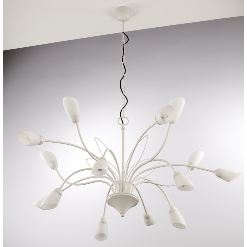 Jupiter 2062 - Lustre em corrente GLORIOSA 15xG9/14W/230V, cor creme