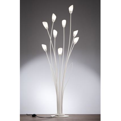 Jupiter 2063 - Candeeiro de pé GLORIOSA 9xG9/14W/230V cor creme