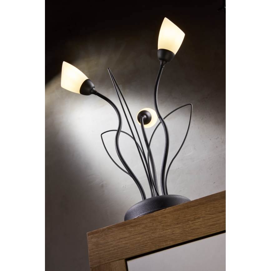 Jupiter 2065 - Candeeiro de mesa GLORIOSA 3xG9/14W/230V preto